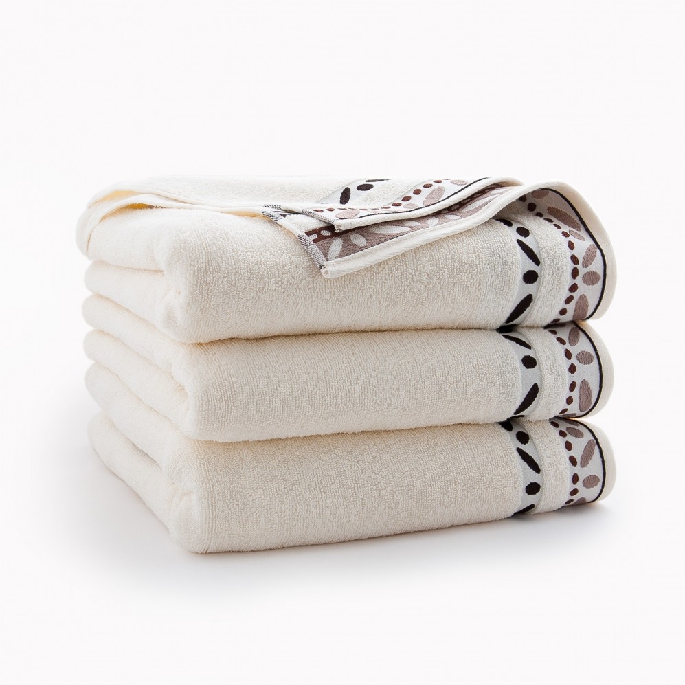 Ręcznik bawełniany beżowy Arabica Ecru