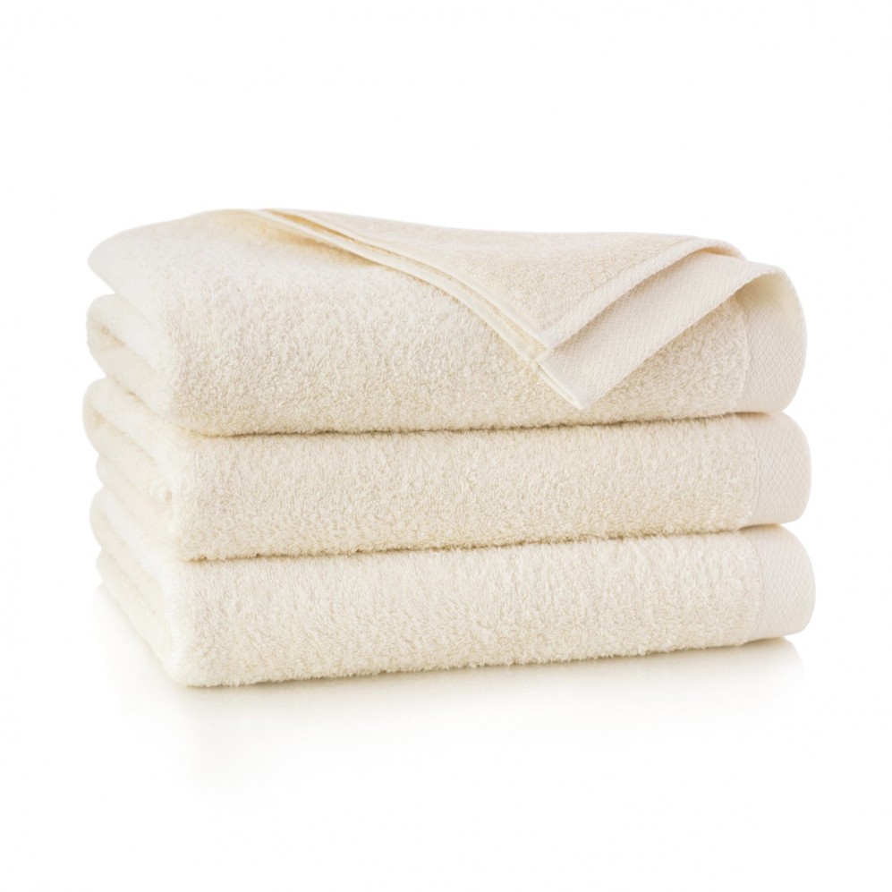 Ręcznik bawełniany beżowy Evita Ecru