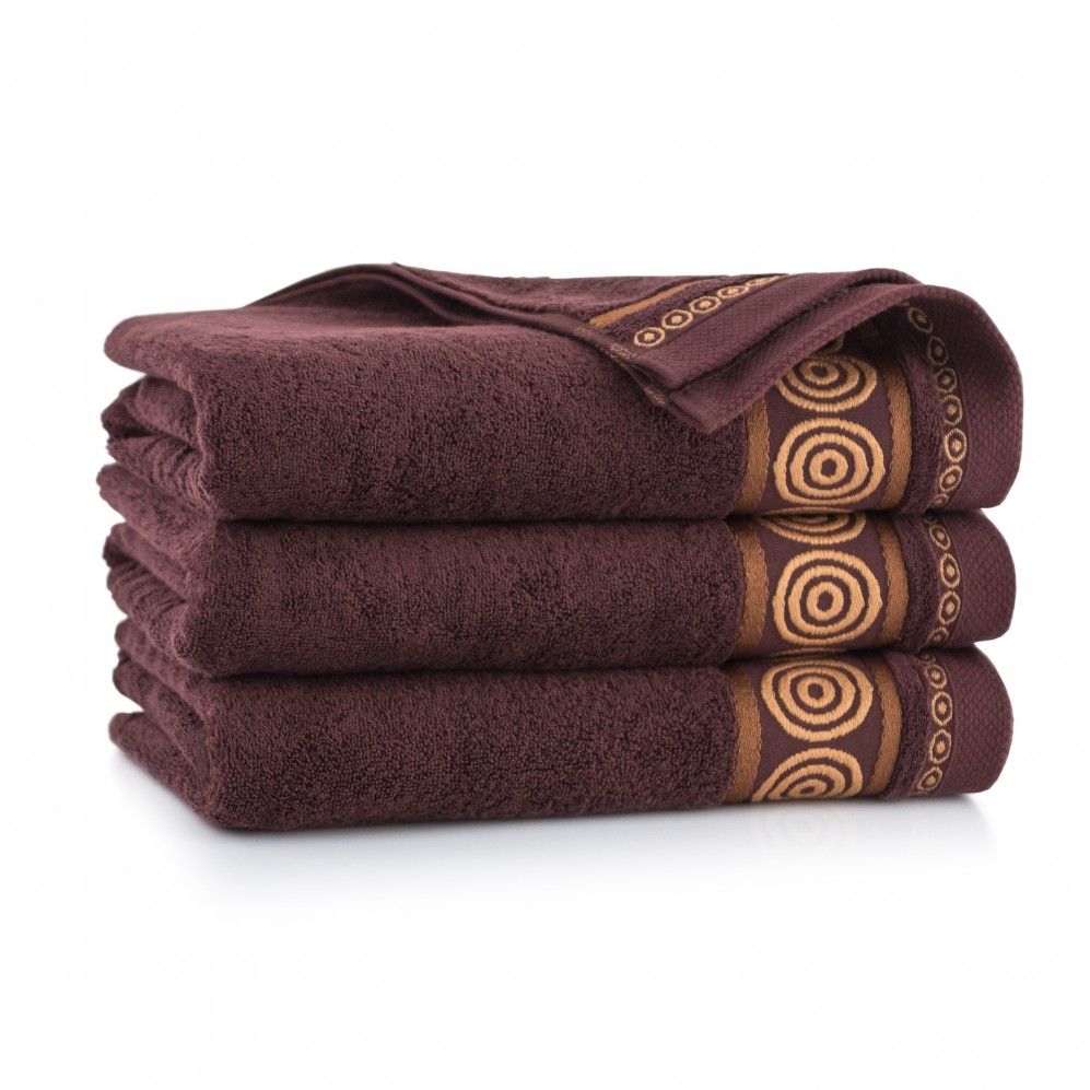 Ręcznik z bawełny egipskiej Rondo 2 Brąz