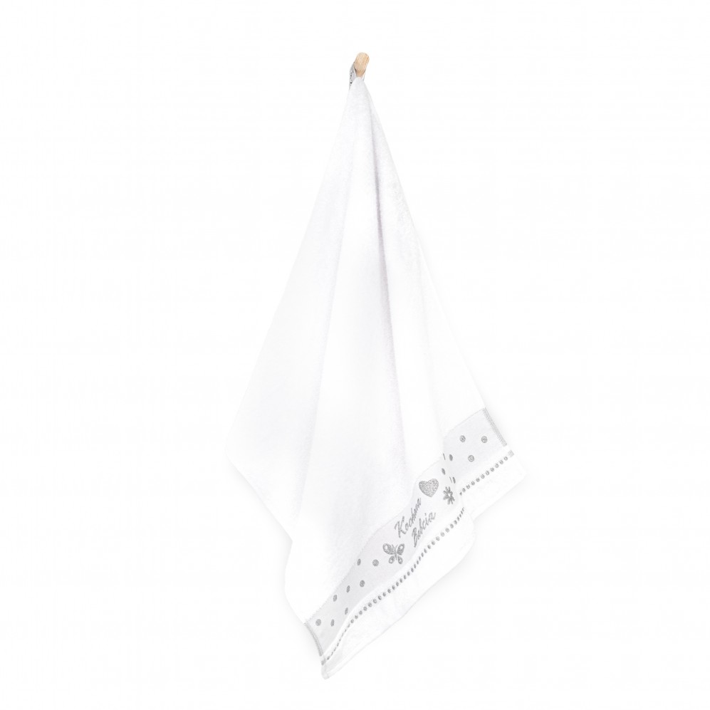 ręcznik w opakowaniu KOCHANA BABCIA biały - 7176