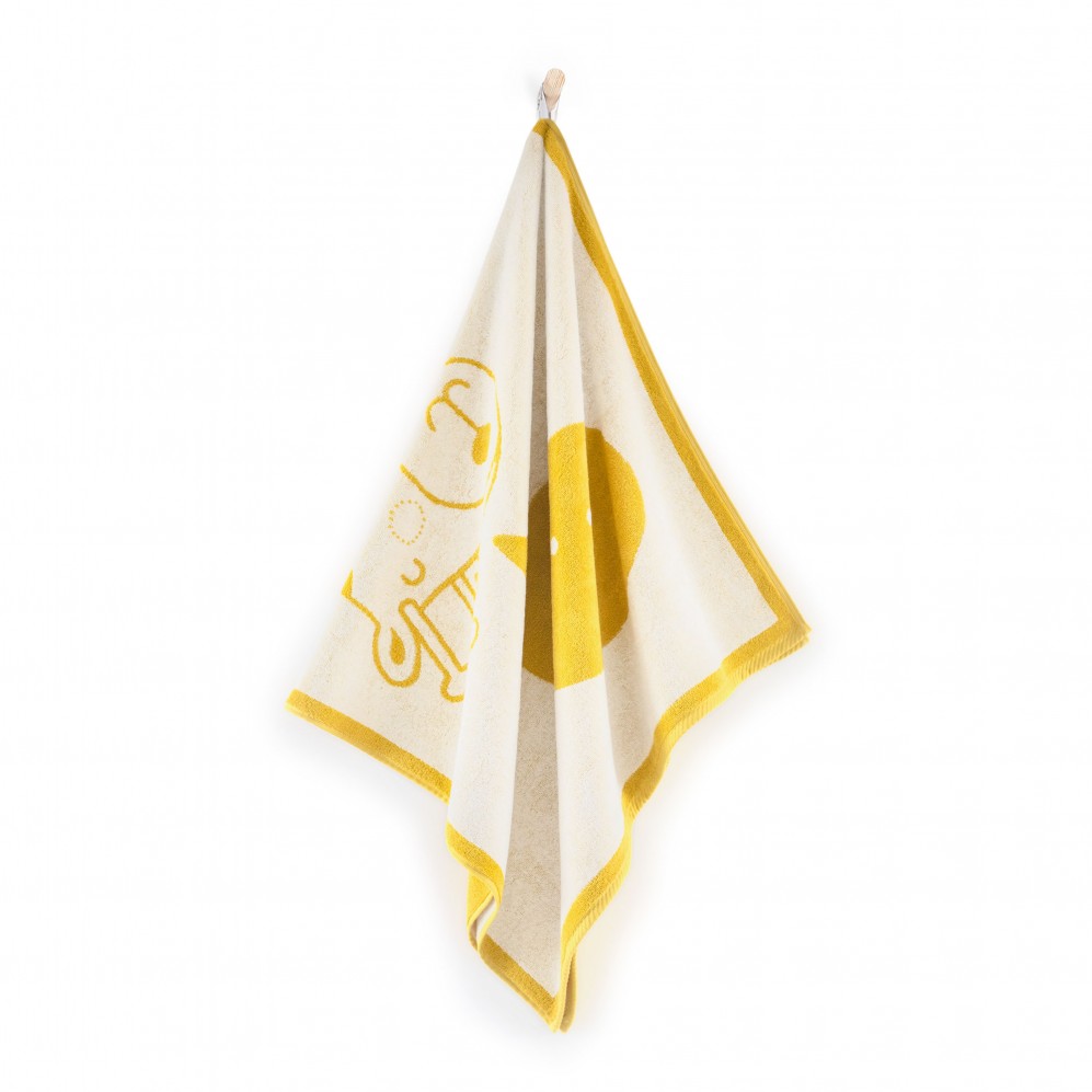 ręcznik ŻYRAFA żółty - 7905