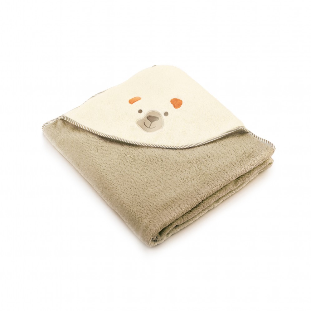 ręcznik z kapturkiem MIŚ nugat - 8434