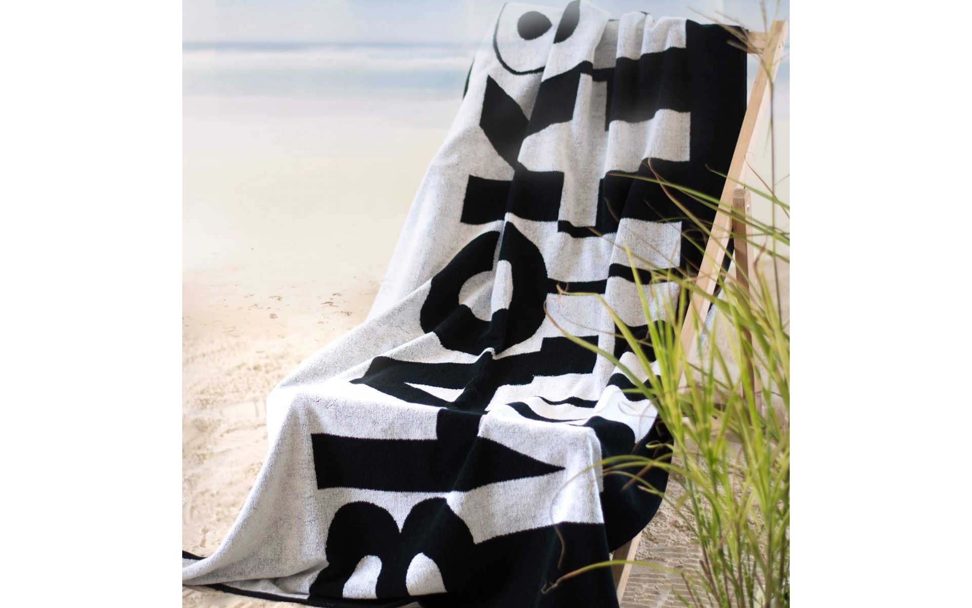 ręcznik BLACK&WHITE czarny - 8770