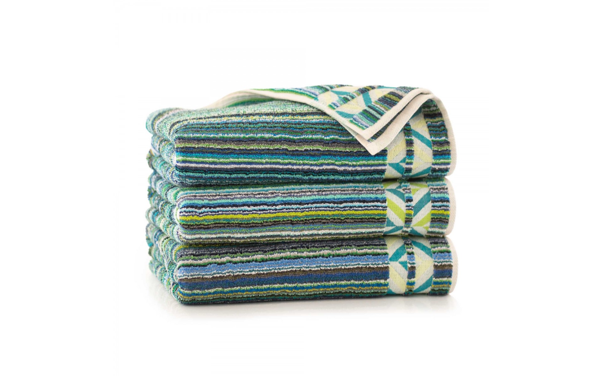 ręcznik PERU zielono-niebieski - 8973