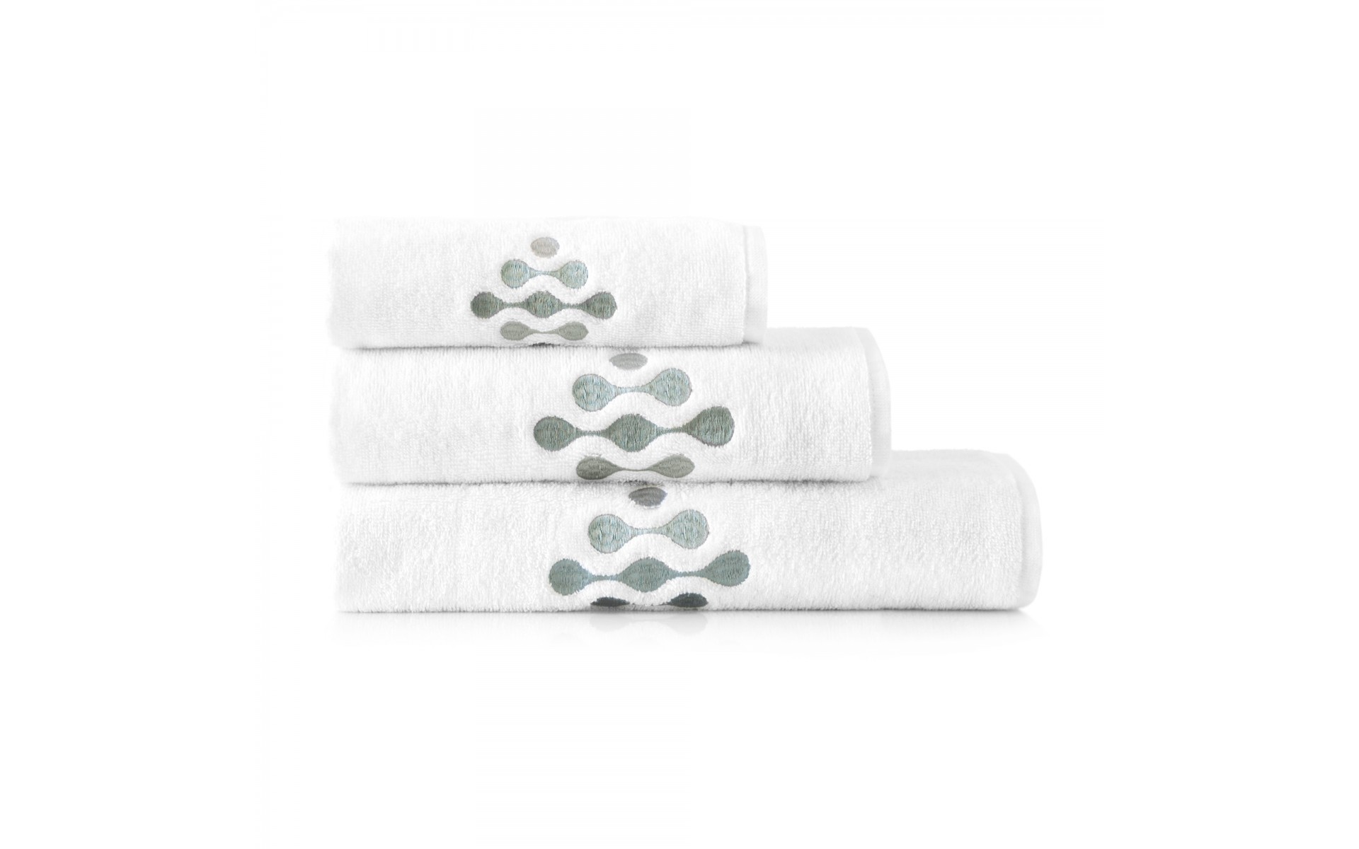komplet ręczników KROPLE biały - 9495