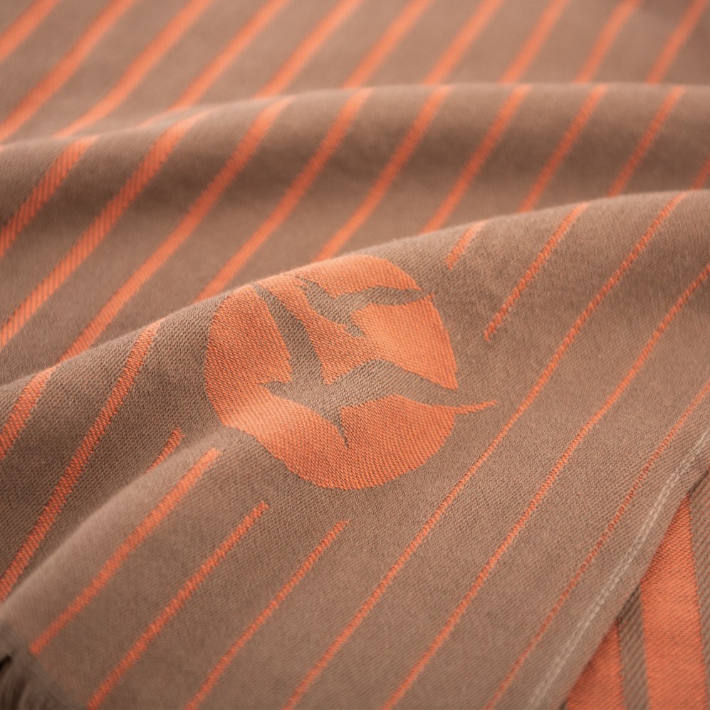 ręcznik-fouta BORGA pomarańczowo-brązowy pm - 9939