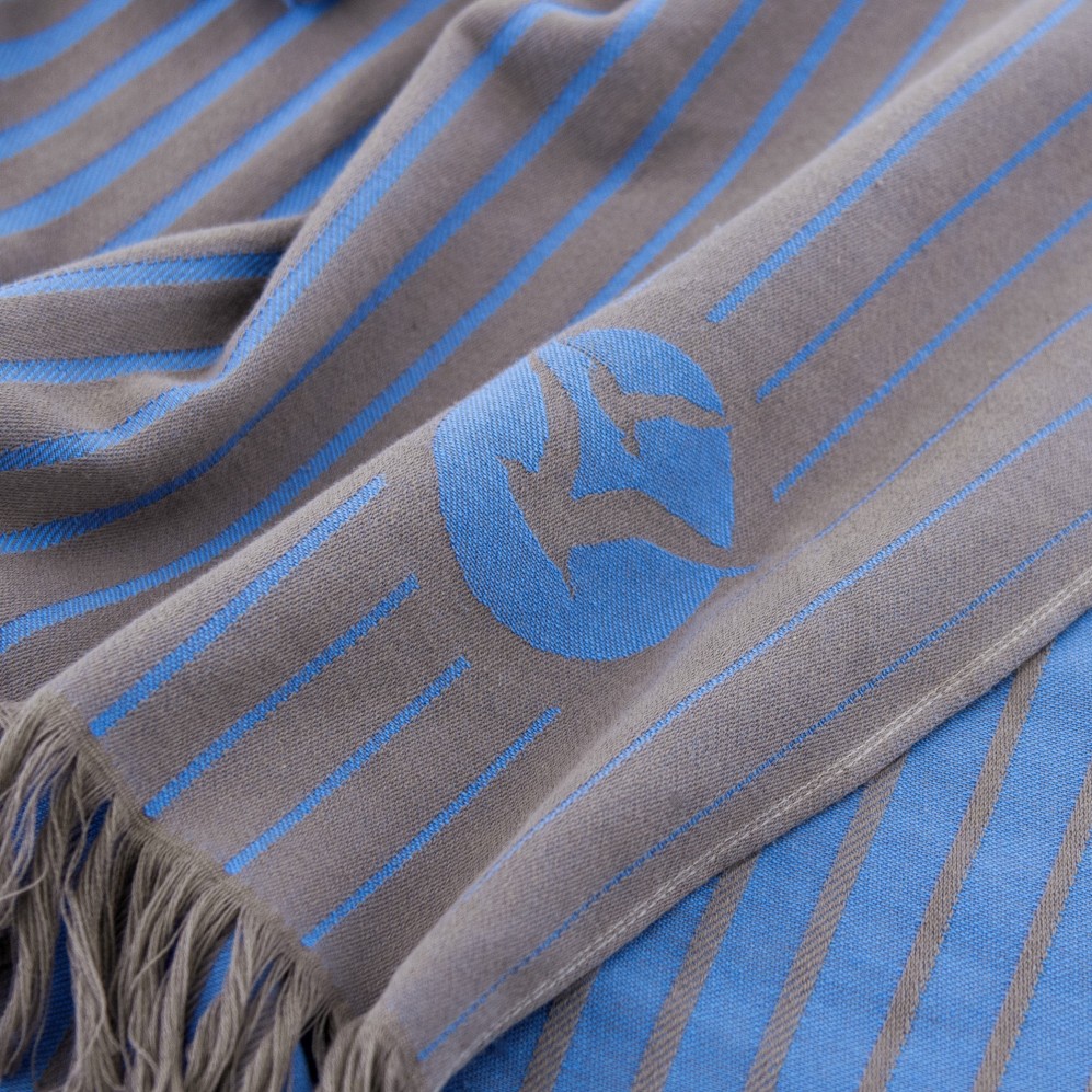 ręcznik-fouta BORGA niebiesko-brązowy ne - 9942